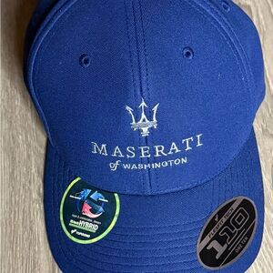 Maserati of Washington Flexfit Hat Blue Size OSFA